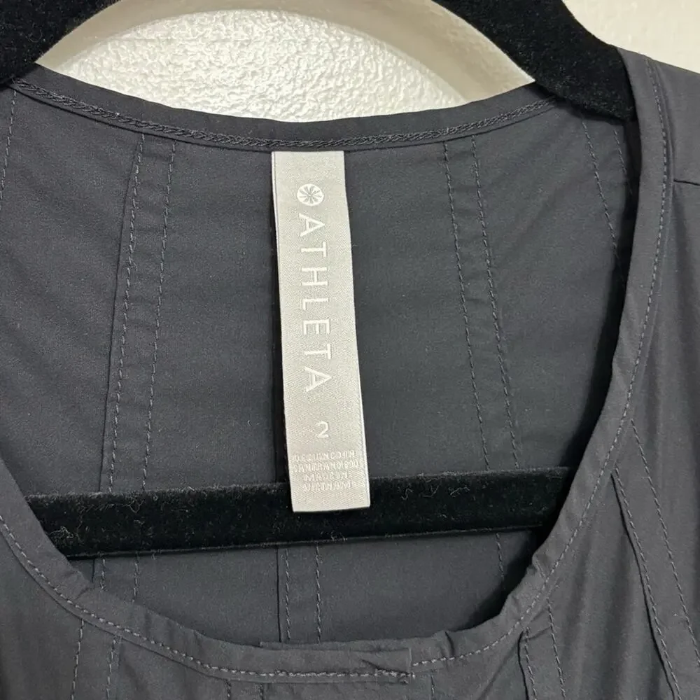 Athleta Canopy Parachute Romper Jumpsuit in Black - Size 2